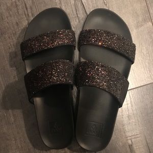 Reef glittery sandals/slides